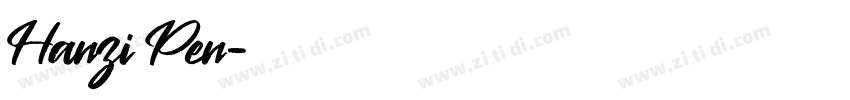 Hanzi Pen字体转换